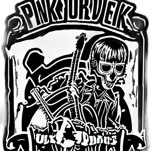 punk, sticker transparent PNG cut-out