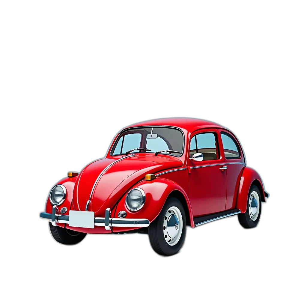 car, animal, 3d render, photorealistic, concept art, pixel art, red, volkswagen transparent PNG cut-out
