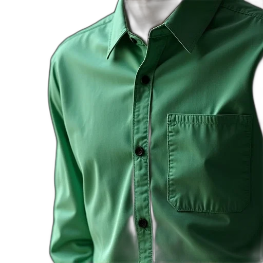 jacket, 3d render, photorealistic, green transparent PNG cut-out