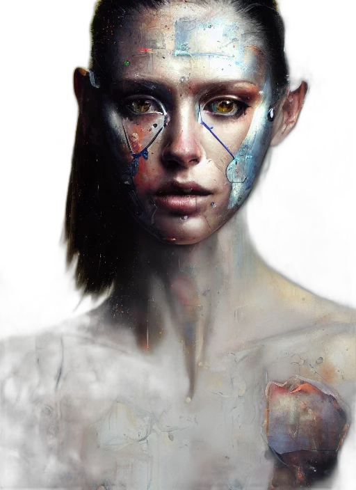 face, mask, jewelry, photorealistic transparent PNG cut-out