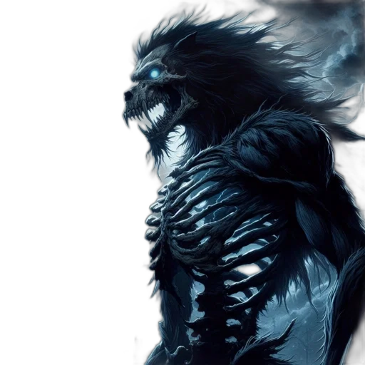 dragon, creature, animal, hair, fantasy art, concept art, comic book art, photorealistic transparent PNG cut-out