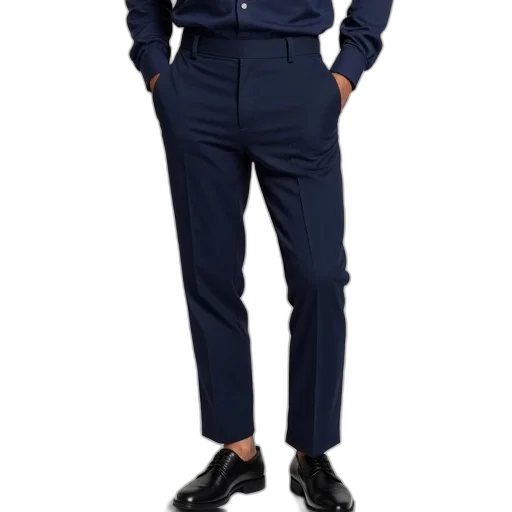 jacket, staff, blue, monochrome transparent PNG cut-out