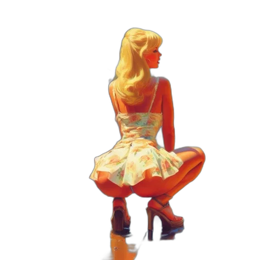 dress, shoes, robot, hat, oil painting, watercolor, concept art, photorealistic transparent PNG cut-out