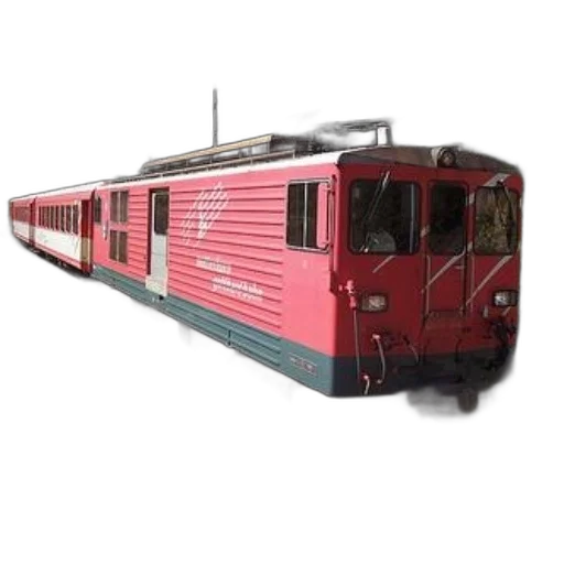 animal, 3d render, photorealistic, red, train, white, accents, travels transparent PNG cut-out