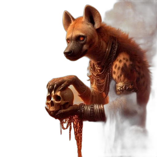 creature, animal, staff, concept art, fantasy art, 3d render, photorealistic, desert transparent PNG cut-out