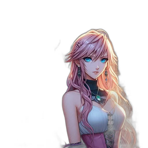 dress, staff, weapon, sword, fantasy art, concept art, anime, comic book art transparent PNG cut-out