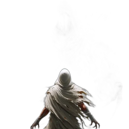 mask, creature, sword, face, concept art, fantasy art, comic book art, pixel art transparent PNG cut-out
