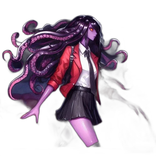 hair, jacket, creature, staff, concept art, fantasy art, pixel art, watercolor transparent PNG cut-out