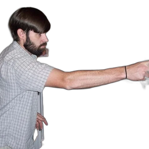 weapon, staff, hair, sword, man, beard, playing, video transparent PNG cut-out