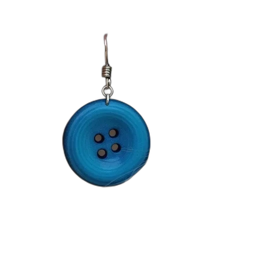 jewelry, staff, 3d render, blue, button, earrings transparent PNG cut-out
