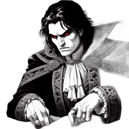 jacket, face, sword, staff, comic book art, fantasy art, concept art, photorealistic transparent PNG cut-out