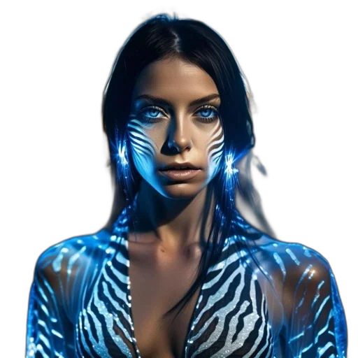 robot, mask, dress, jewelry, cyberpunk, concept art, fantasy art, comic book art transparent PNG cut-out
