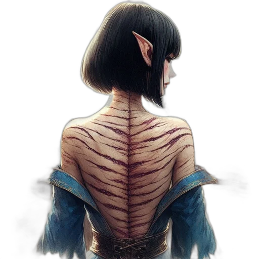dress, jacket, dragon, creature, fantasy art, concept art, watercolor, comic book art transparent PNG cut-out