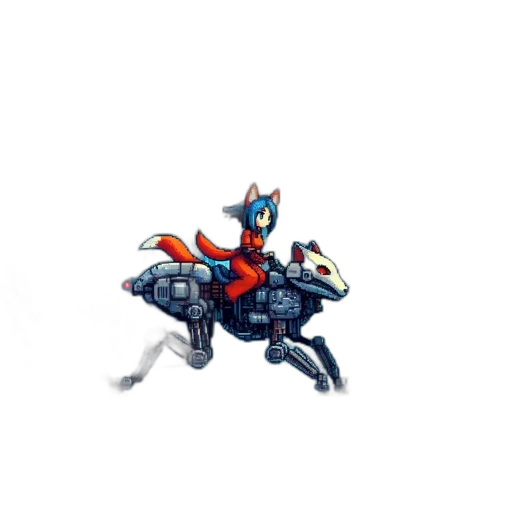 robot, animal, dragon, weapon, concept art, pixel art, fantasy art, comic book art transparent PNG cut-out