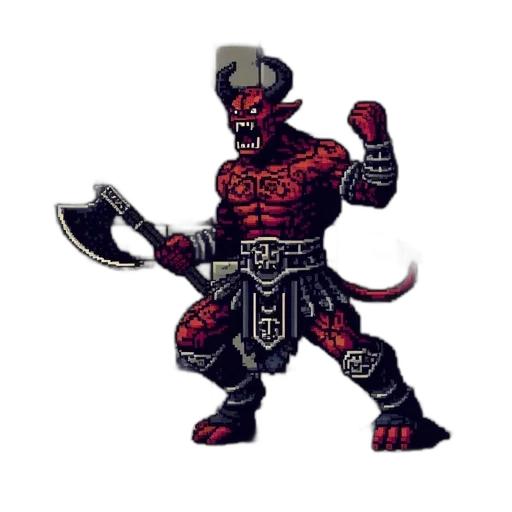 staff, weapon, dragon, creature, pixel art, concept art, fantasy art, comic book art transparent PNG cut-out