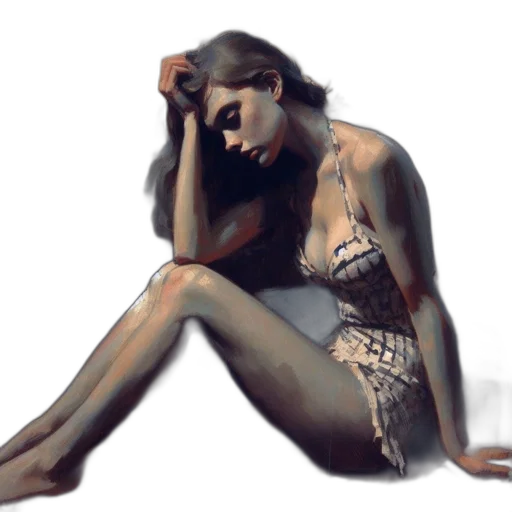 jewelry, photorealistic, oil painting, concept art, watercolor, underwater, neon lights, dark transparent PNG cut-out