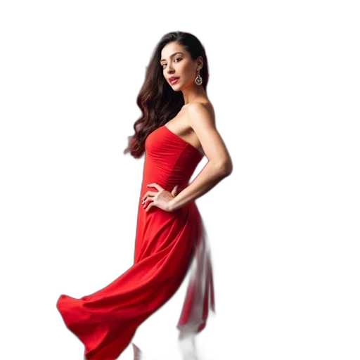 dress, photorealistic, concept art, pixel art, oil painting, red, cover, magazine transparent PNG cut-out