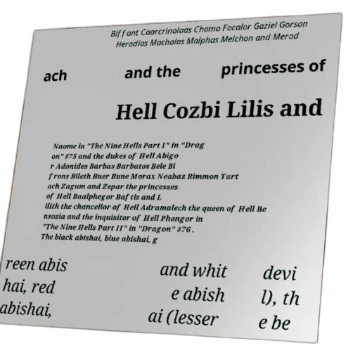 jewelry, poster, lists, various, characters, nine, hells, part transparent PNG cut-out