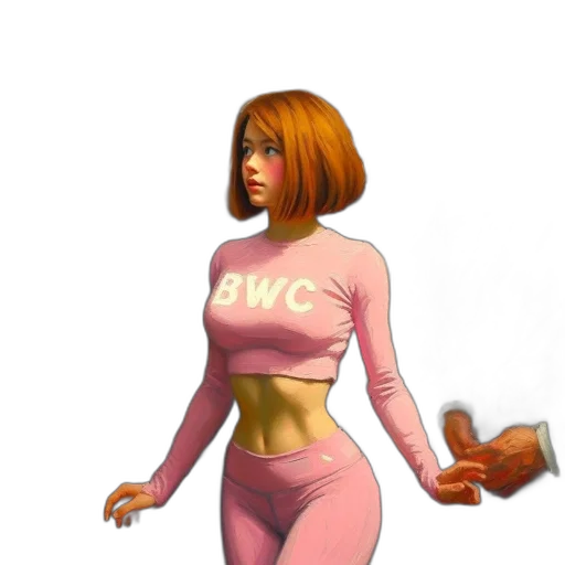 staff, dress, robot, concept art, comic book art, pixel art, 3d render, neon transparent PNG cut-out
