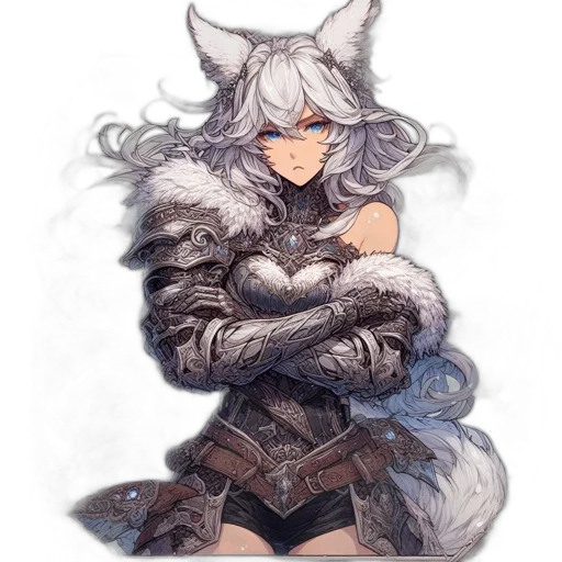 mask, animal, weapon, jacket, fantasy art, concept art, pixel art, watercolor transparent PNG cut-out