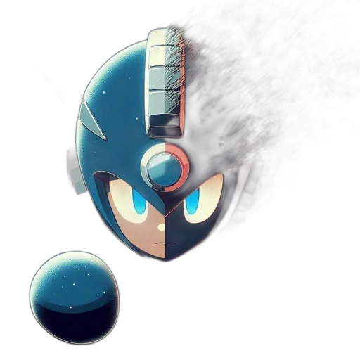 robot, weapon, mask, face, concept art, 3d render, pixel art, comic book art transparent PNG cut-out