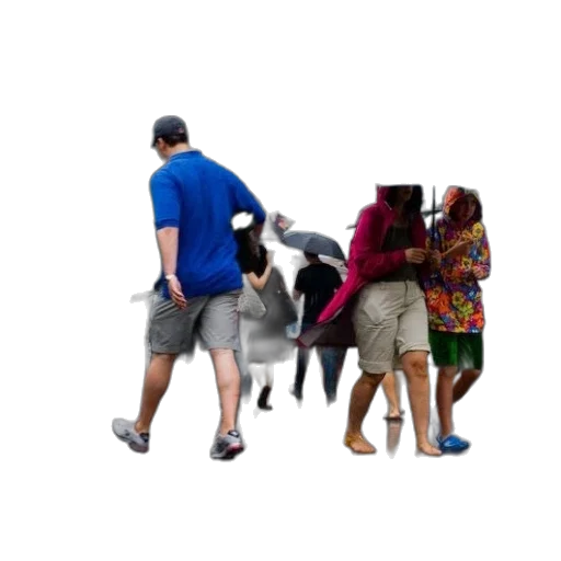 staff, umbrella, animal, hat, 3d render, concept art, photorealistic, group transparent PNG cut-out
