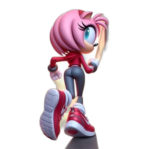 shoes, weapon, robot, 3d render, concept art, cartoon, vaporwave, animated transparent PNG cut-out
