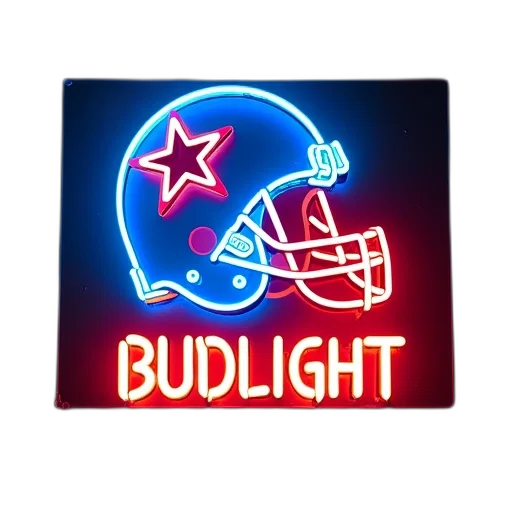 neon, sign, blue, red, color, scheme, featuring, stylized transparent PNG cut-out