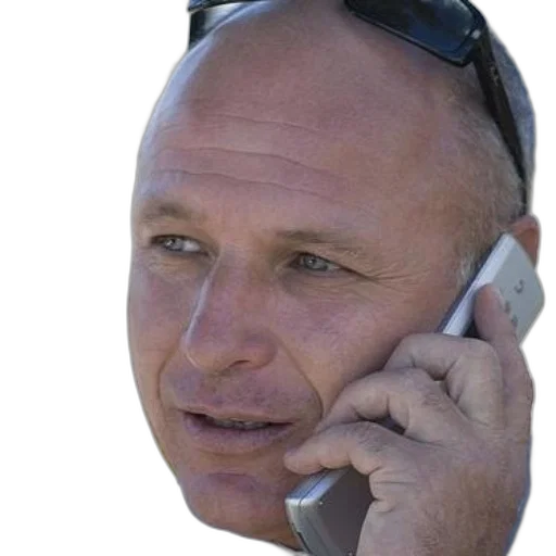 face, staff, man, sunglasses, his, head, talking, silver transparent PNG cut-out