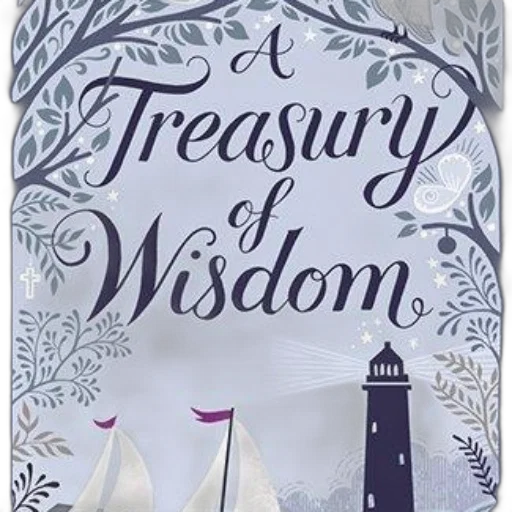 treasury, wisdom, book, cover, lighthouse, sailboats, featuring, elegant transparent PNG cut-out