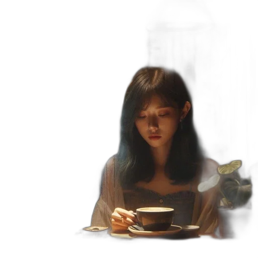 face, food, mask, dress, photorealistic, oil painting, concept art, watercolor transparent PNG cut-out