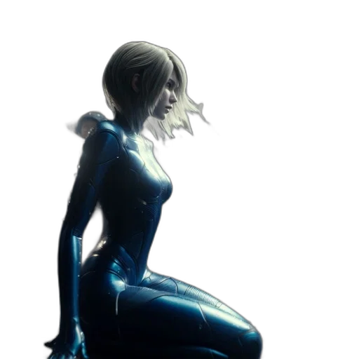 dress, robot, creature, staff, concept art, cyberpunk, 3d render, comic book art transparent PNG cut-out