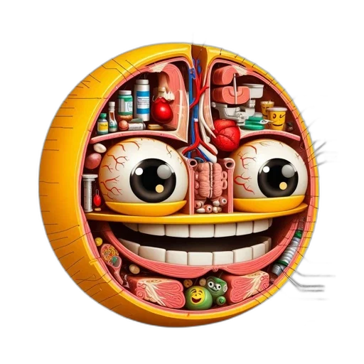 mask, robot, face, food, 3d render, concept art, photorealistic, comic book art transparent PNG cut-out