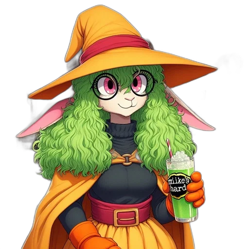 staff, hat, dragon, dress, pixel art, fantasy art, anime, concept art transparent PNG cut-out