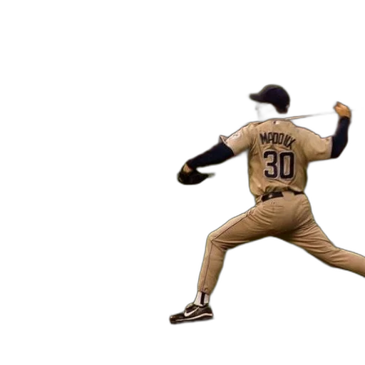 baseball, player, number, his, jersey, pitching, ball transparent PNG cut-out