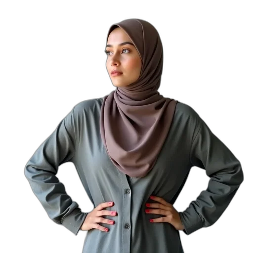 jacket, dress, staff, photorealistic, earth tones, dark, monochrome, green transparent PNG cut-out
