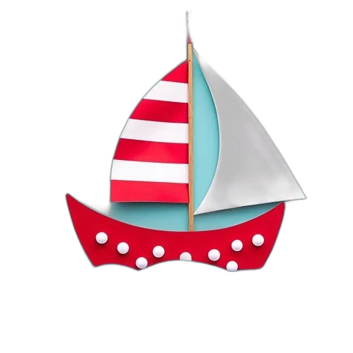 staff, crown, 3d render, concept art, photorealistic, patriotic, boat, sailboat transparent PNG cut-out