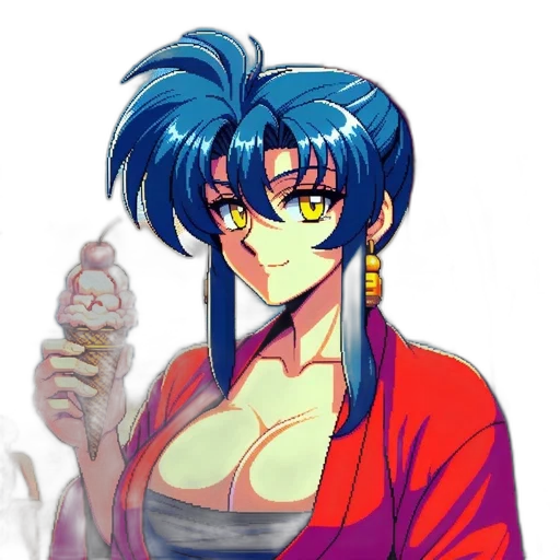 staff, weapon, jewelry, anime, vaporwave, pixel art, concept art, neon lights transparent PNG cut-out