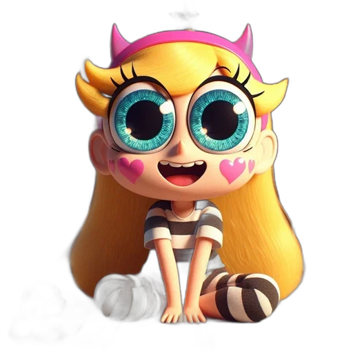 creature, staff, animal, crown, 3d render, concept art, cartoon, fantasy art transparent PNG cut-out