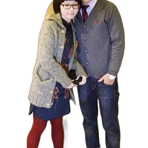 jacket, staff, hat, dress, photorealistic, woman, grey, coat transparent PNG cut-out