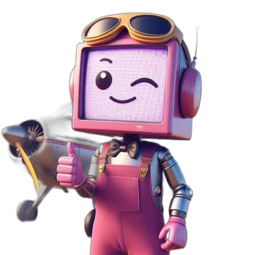 robot, weapon, staff, 3d render, concept art, pixel art, cartoon, animated transparent PNG cut-out
