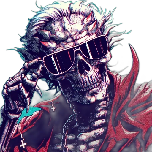 mask, cyberpunk, comic book art, vaporwave, concept art, red, intricate, art transparent PNG cut-out