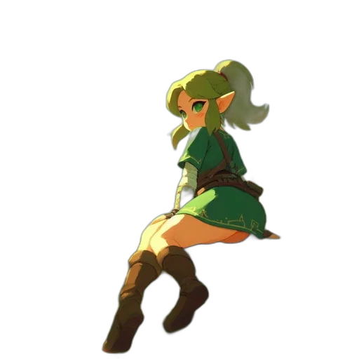 dress, staff, hat, weapon, concept art, 3d render, pixel art, fantasy art transparent PNG cut-out
