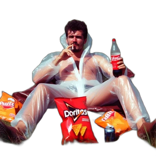 jacket, food, robot, concept art, photorealistic, cyberpunk, vaporwave, outer space transparent PNG cut-out