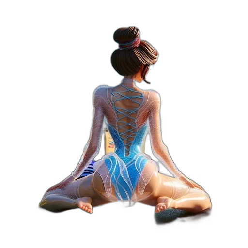 dress, jewelry, oil painting, photorealistic, concept art, watercolor, blue, female transparent PNG cut-out