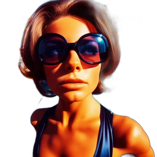 face, 3d render, photorealistic, comic book art, concept art, stylish, woman, wearing transparent PNG cut-out