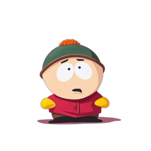 hat, jacket, staff, cartoon transparent PNG cut-out