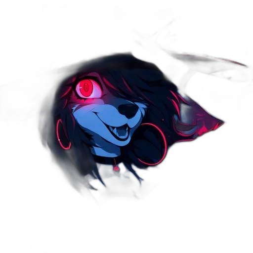 mask, face, creature, staff, concept art, cyberpunk, vaporwave, pixel art transparent PNG cut-out