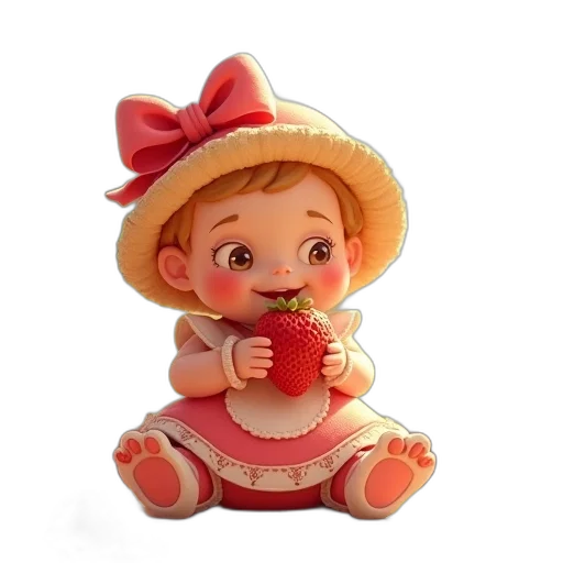 face, food, bottle, staff, 3d render, photorealistic, oil painting, strawberry transparent PNG cut-out