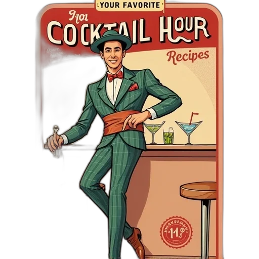 staff, concept art, comic book art, cartoon, vintage-style, postcard, character, plaid transparent PNG cut-out